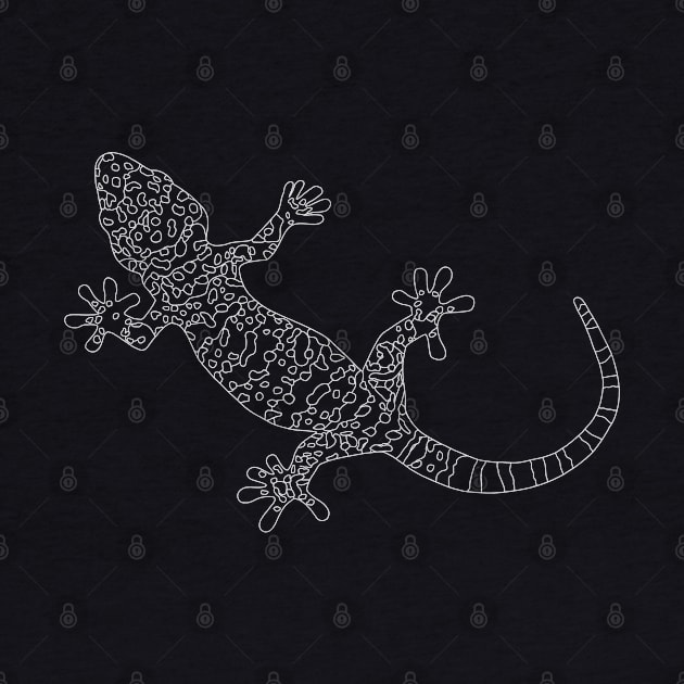 Tokay Gecko outline by GeoCreate